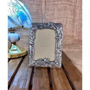 Arthur Court Pewter Jungle Themed Wall or Table Frame~ Kids Decor~1987
